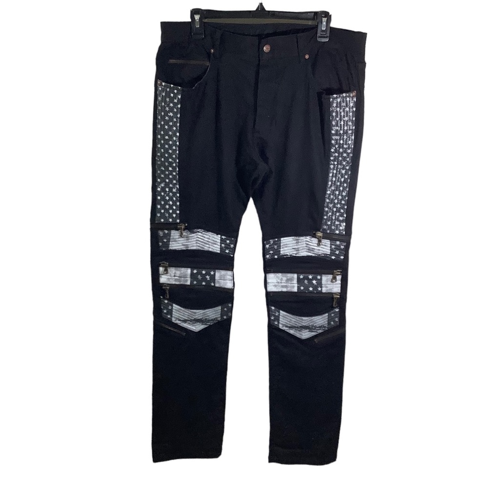 Rockstar Patched Jeans